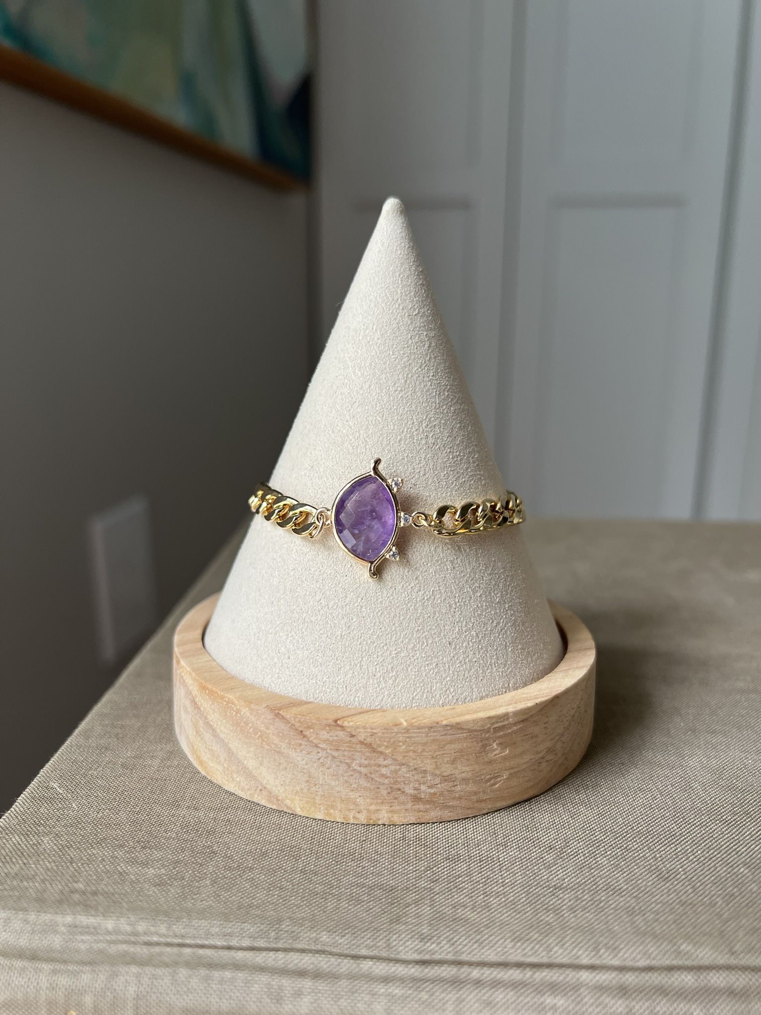 Amethyst Third Eye Bracelet ( see description ) firm on price