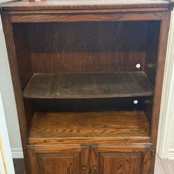 Wooden Cabinet Or Tv Stand On Wheels 