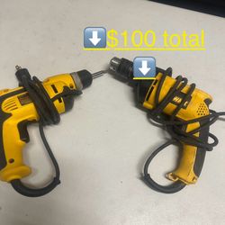 2 Dewalt Drills