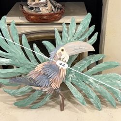Tropical Coastal Wall Art Bundle - 3D Metal Toucan & Fish Decor $100 obo