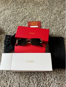 Cartier sunglasses for sale brand new gold frame