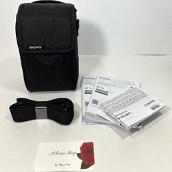 Sony Black Camera Lens Soft Carrying Case LCS-FEA
