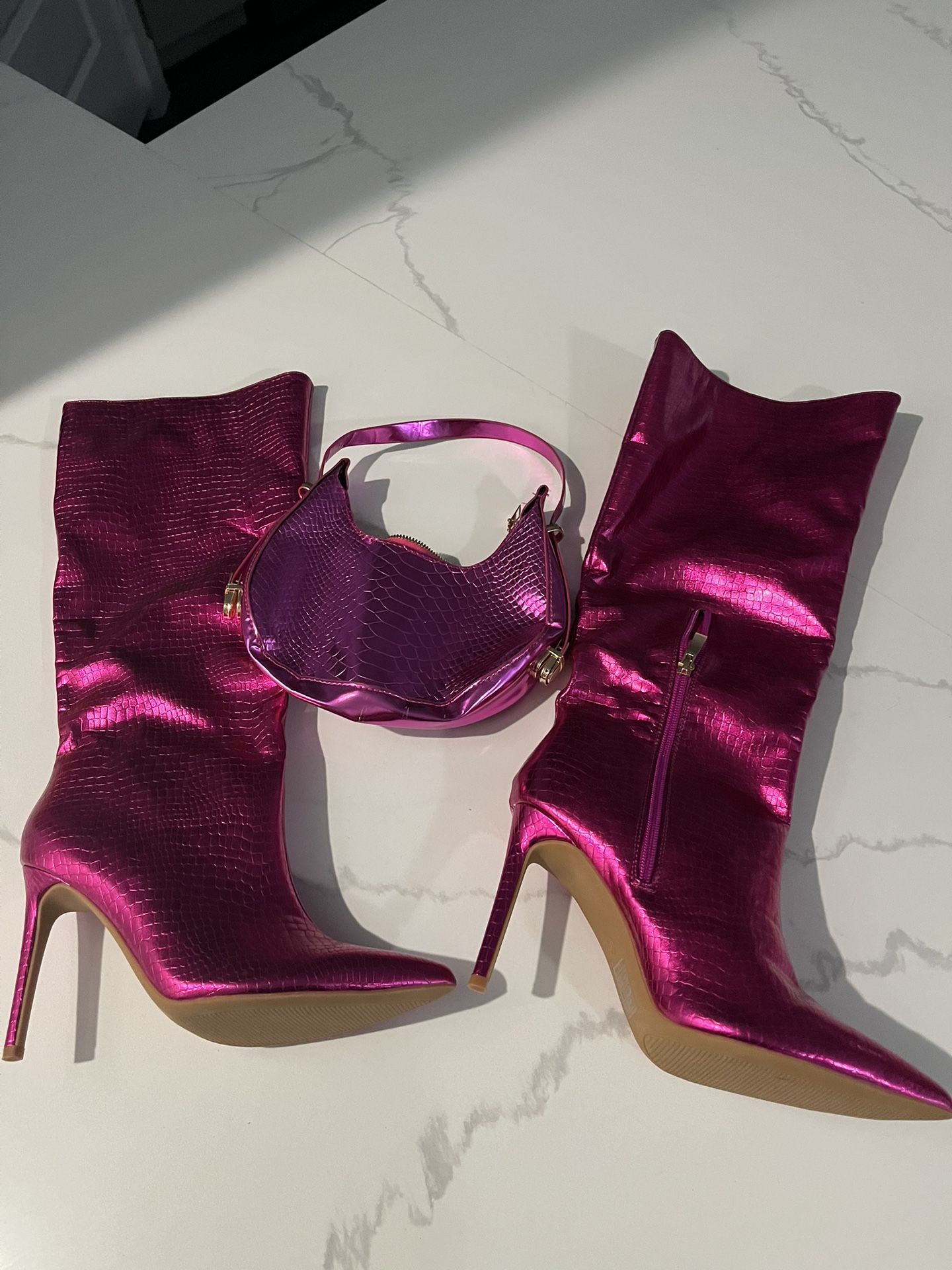 Metallic Boots