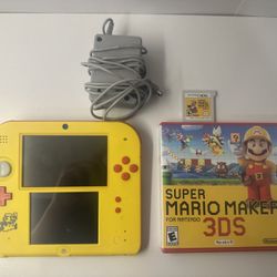 Nintendo 2DS Super Mario Maker Edition With Game