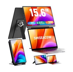 Laptop Screen Extender, 15.6" Fhd Portable Monitor With Dual Stands