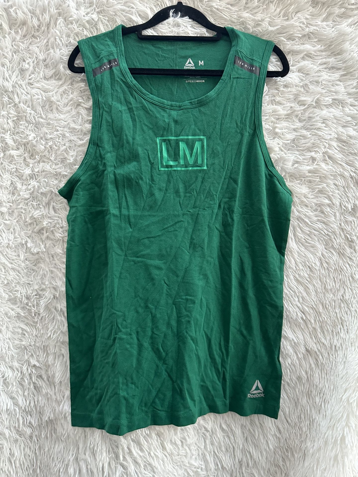 Reebok Les Mills Speedwick Tee in Green new men size medium