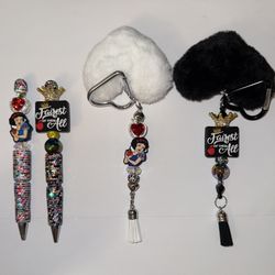Valentines Disney’s Snow White & Fairest Pen And Keychain Sets