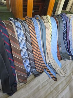 Variety of nice ties and sports jacket