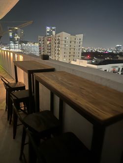 patio bar table and  stool