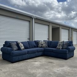Blue Sectional Couch