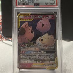 Togepi & Cleffa & Igglybuff GX – PSA 9 MINT 🌙✨
