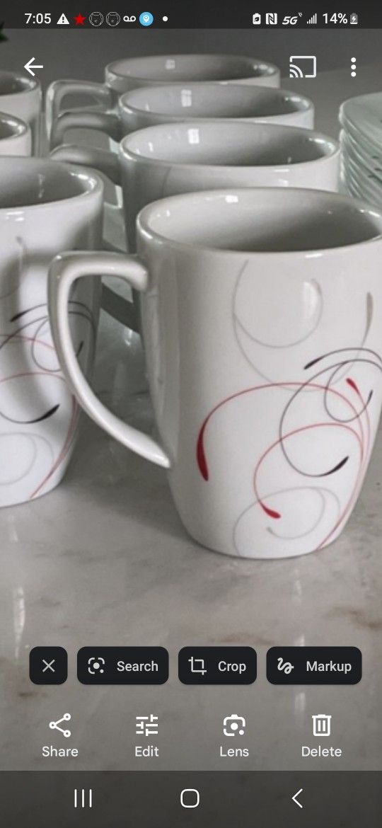 7 Corelle Splendor Mugs Coffee Cups 7 $10