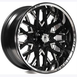 Spartan 300 S303 20x10 5x127 -24 offset   Gloss black milled