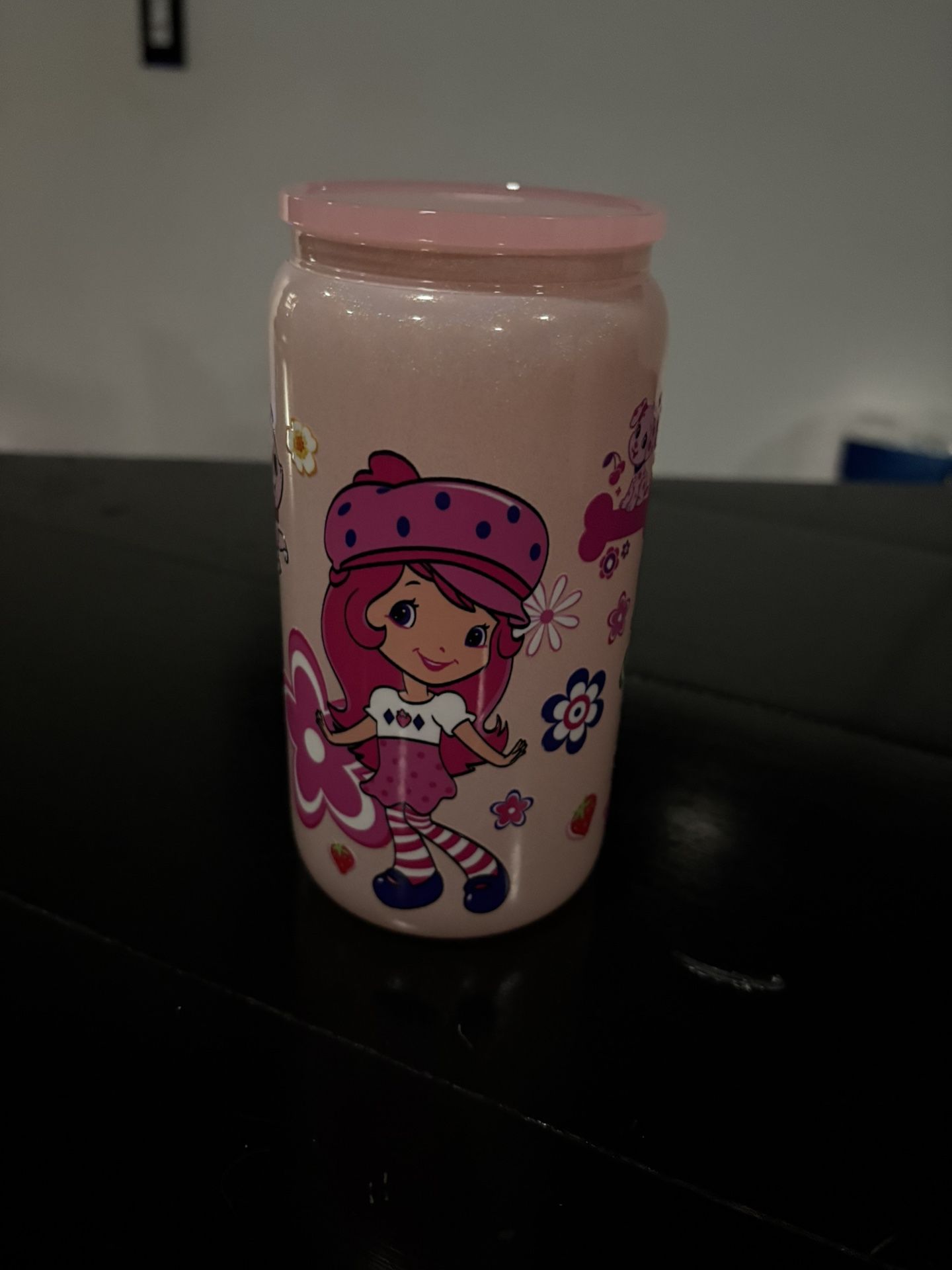 Light Pink Strawberry Shortcake 16 Oz Cup