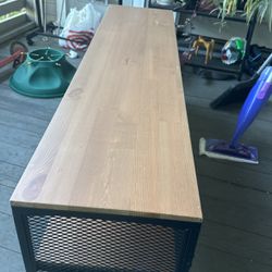 Wood And Metal Tv Stand 