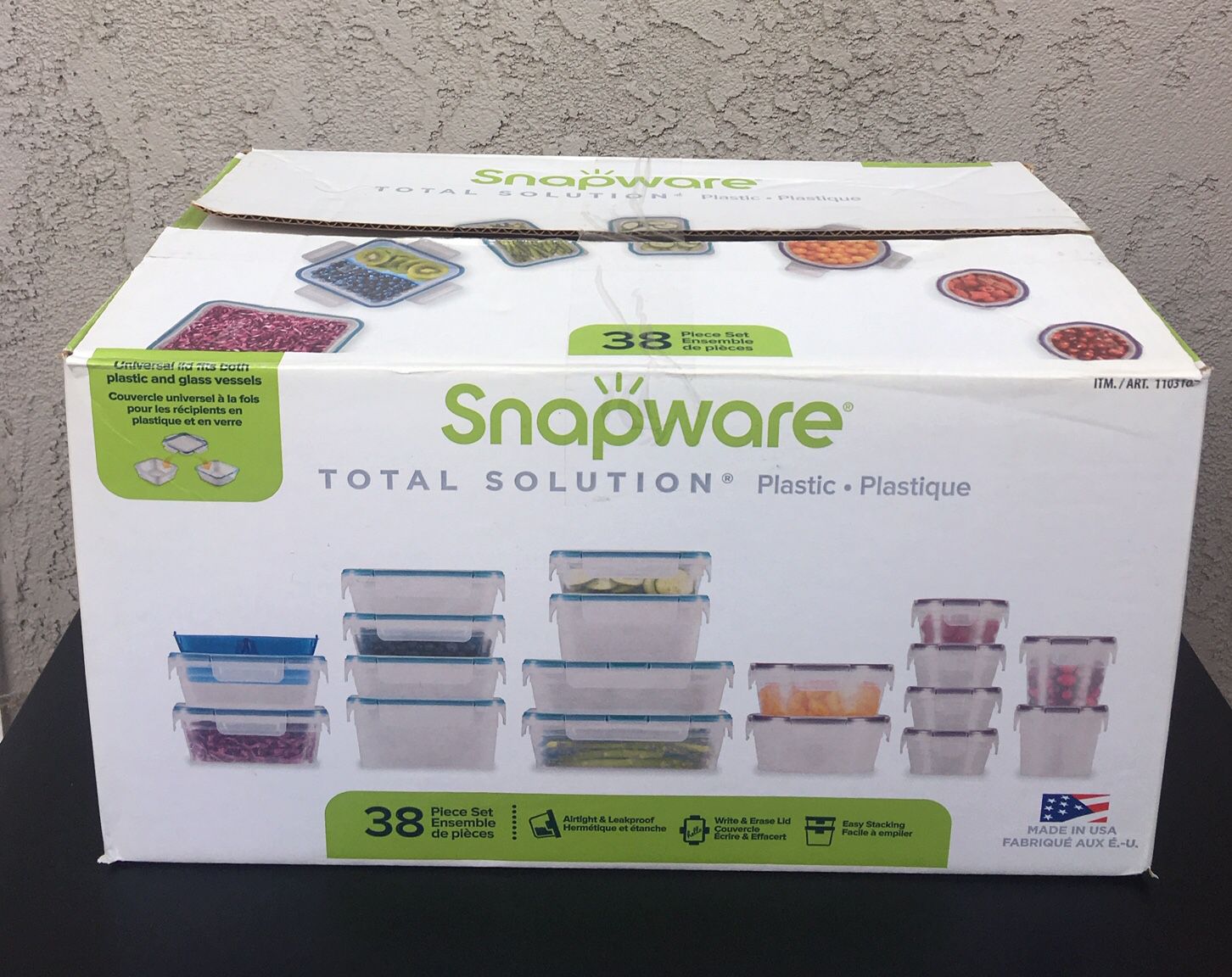 Snapware 38-piece Plastic Food Storage Set