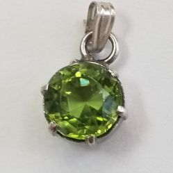 Sterling Silver Stone Pendant 