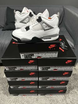 Jordan 4 White Cement