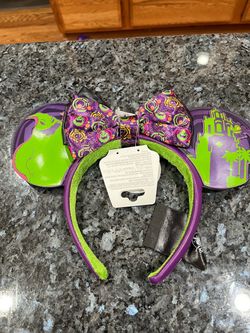Disney Parks Oogie Boogie Bash 2025 exclusive Minnie Mouse  Ears Headband .  Brand new with tags.