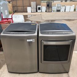 LG top load Washer and Dryer set.
