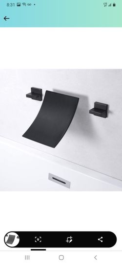 Wall Mount Faucet Matt Black ,New In Box