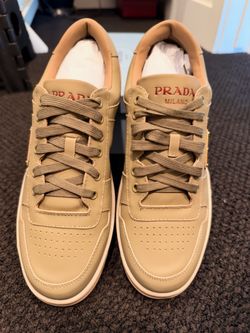 Prada Milano Low-Top Leather Sneakers