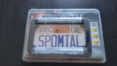 Speed metal LED License Plate Frame