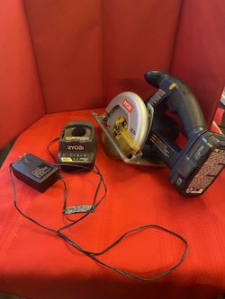Ryobi P501 5-1/2" Inch Cordless Circular Saw 18 Volt With Battery And Charger