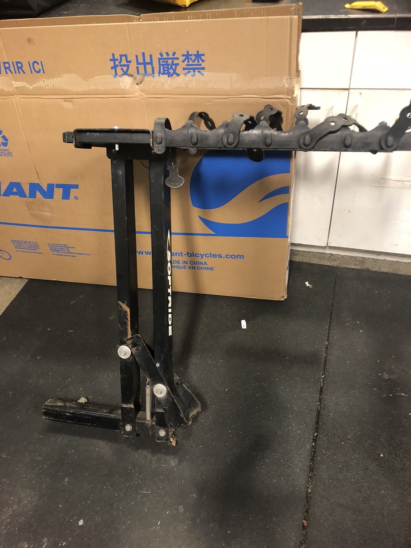 Bike rack soft ride hitch 2”