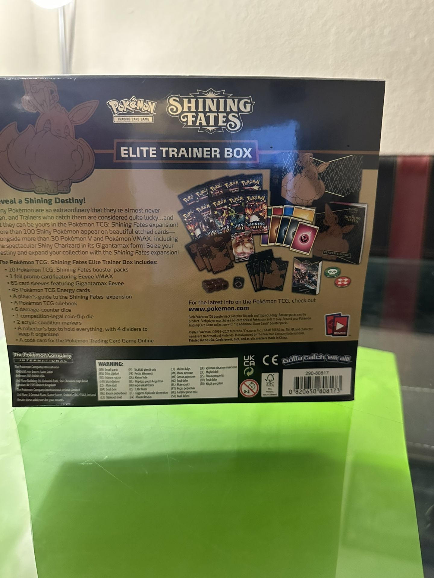 Shining Fates ETB/ graded 9 Eevee/sylveon V Graded 10