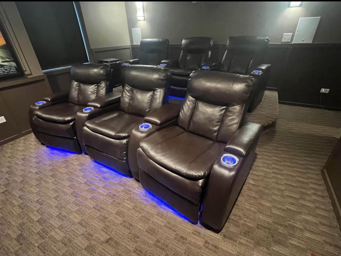 Power Reclining Theater Chairs