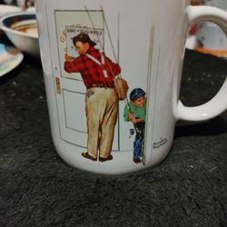 Vintage Museum Collections Norman Rockwell Closed For Business Coffee Mug