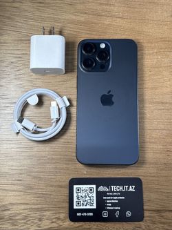 📱 iPhone 15 Pro Max | 256GB | Blue Titanium | Cricket Only | Hablo Español