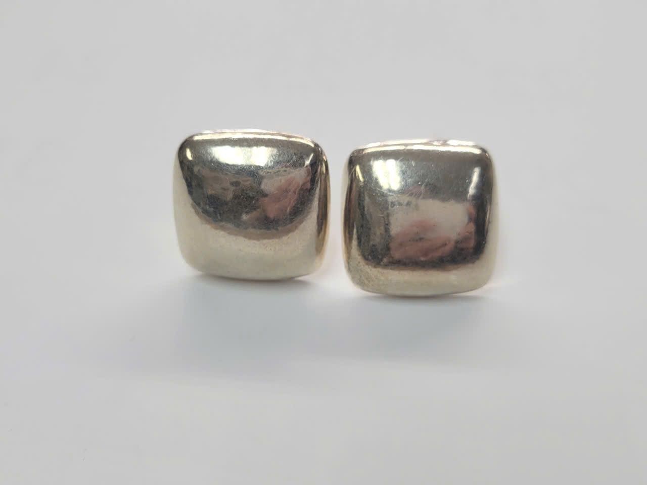 RAREJames Avery Retired 925 Sterling Silver Clip On Dome Square