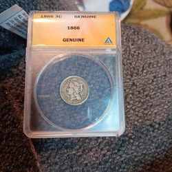 1866 3 Cent Nickel