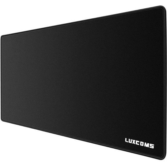 LUXCOMS Extended Gaming Mouse Pad (31.5×15.75×0.12 Inch) Computer Keyboard Mousepad Mouse Mat, Water-Resistant, Non-Slip Base, Durable Stitched Edges,