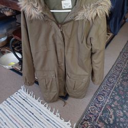 Olive Green Jacket - Forever 21