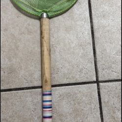 Vintage Wood Handle Butterfly Net Catcher Hard to Find