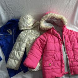 Carters Oshkosh Outdoor Girls Jackets Sz 4T 