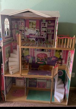 Nice And Big Wooden Dollhouse 