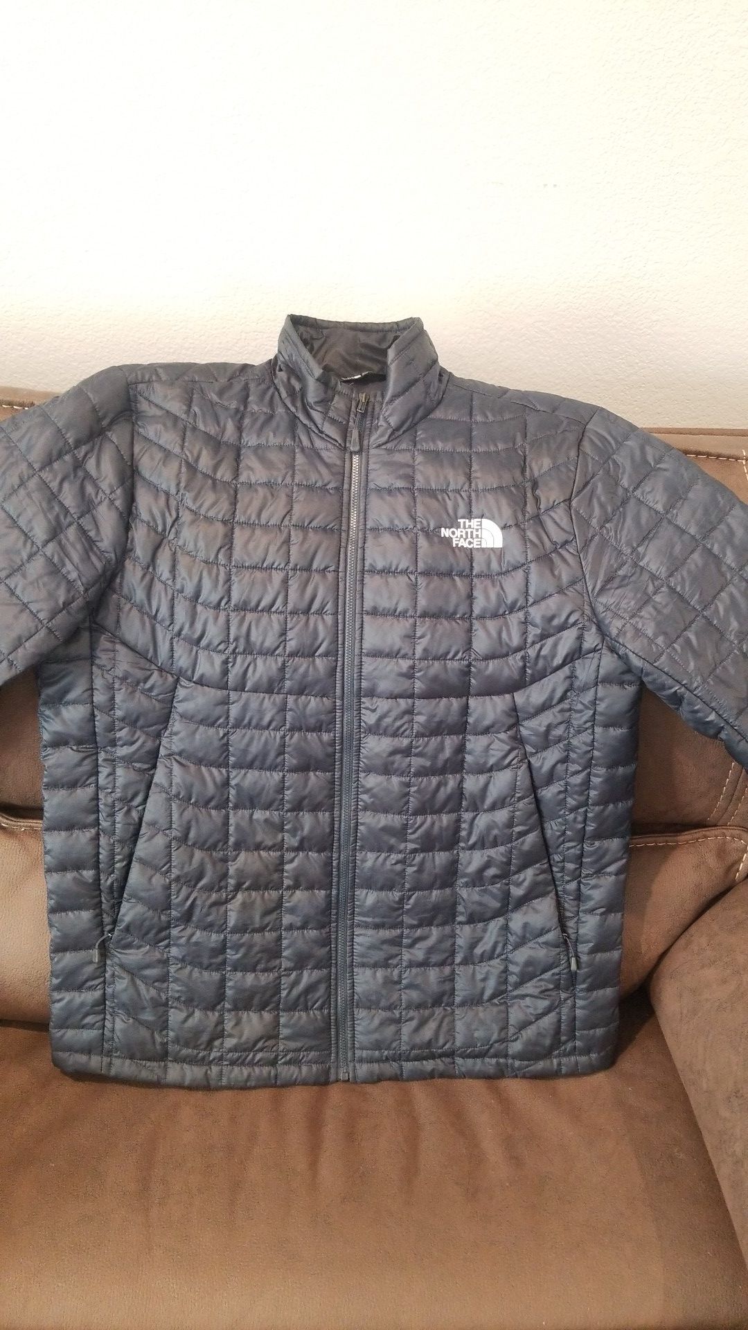 Medium Dark Blue North Face Jacket