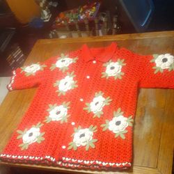 Bode replica crochet shirt