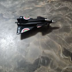 VTG FIGHTER JET BLACK AIRCRAFT MILITARY AIRPLANE JS 2.89 DIE CAST TOY