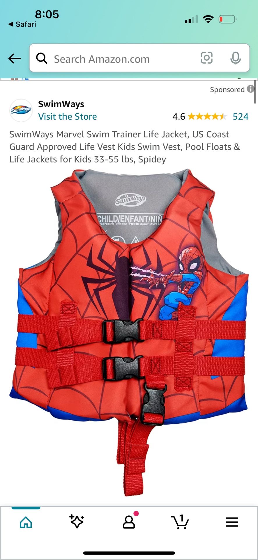 Spider Man Life Jacket 