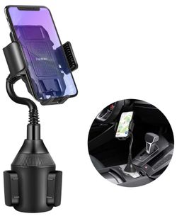 Car Cup Holder Phone Mount, FishOaky Universal Adjustable Automobile Cup Mount Phone Holder Compatible with iPhone Xs XR 8 8plus 7 7Plus Samsung Gala