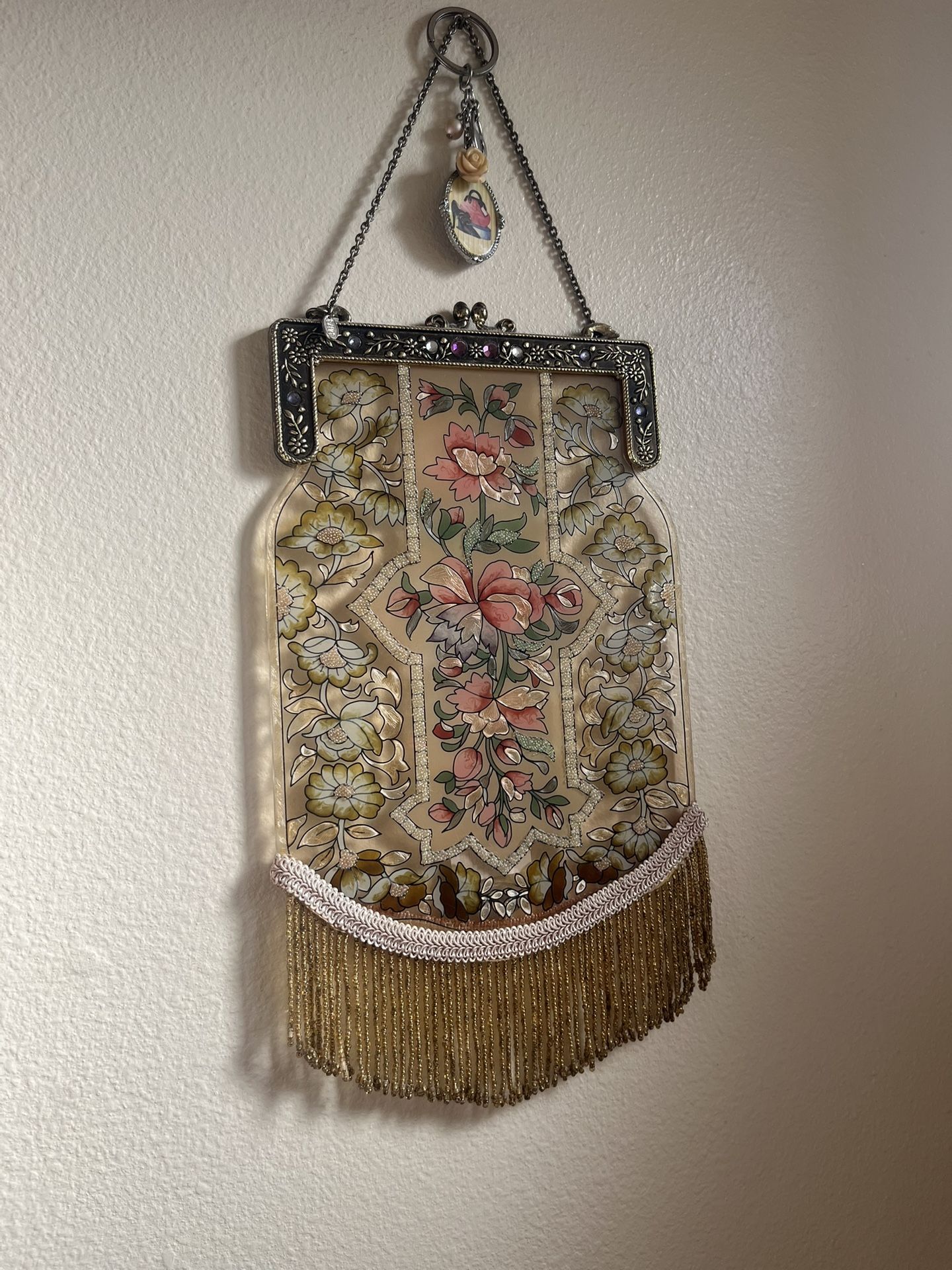 Victorian Stained Glass Purse Sun Catcher