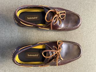 Timberland Brown Leather Boat Shoes – Men’s Size 10.5