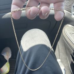 22” Gold 10k Rope Chain