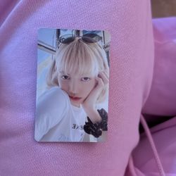 born pink lisa photo card 