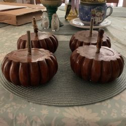 Solid Wooden Pumpkin Legs. $10